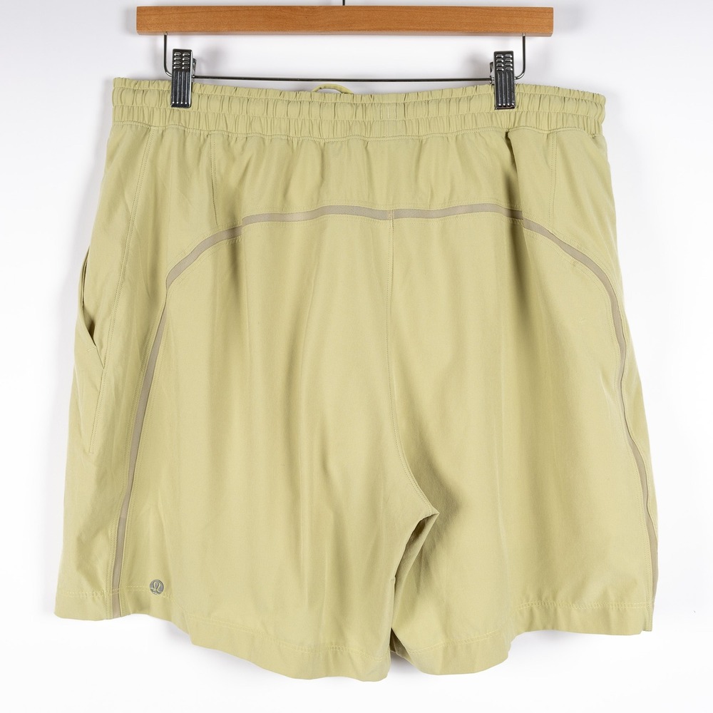 Lululemon Training Shorts XL Men's Light Green Running Athletic Gym - Picture 2 of 10